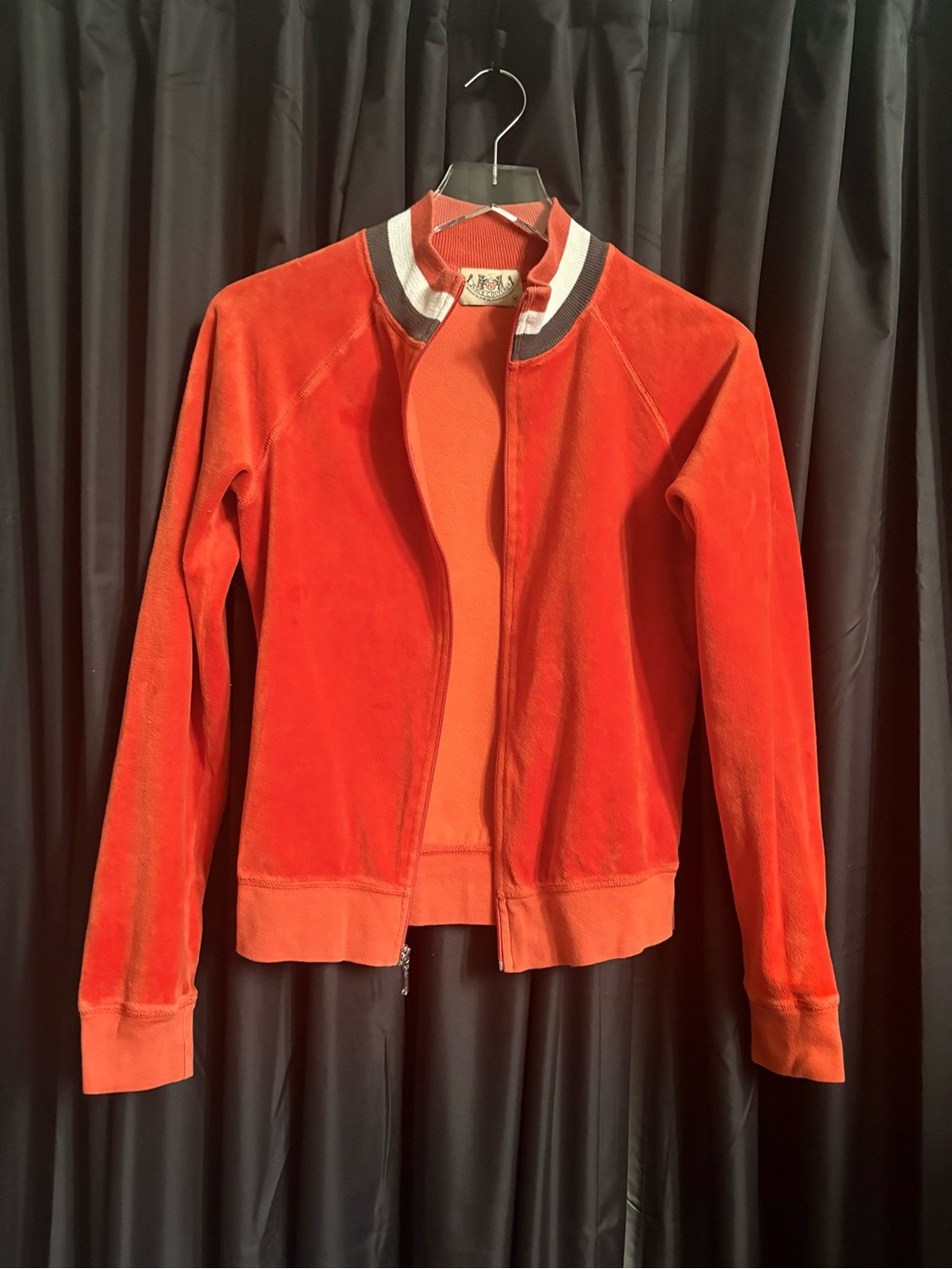 Vintage Juicy Couture Velour Orange Track Jacket